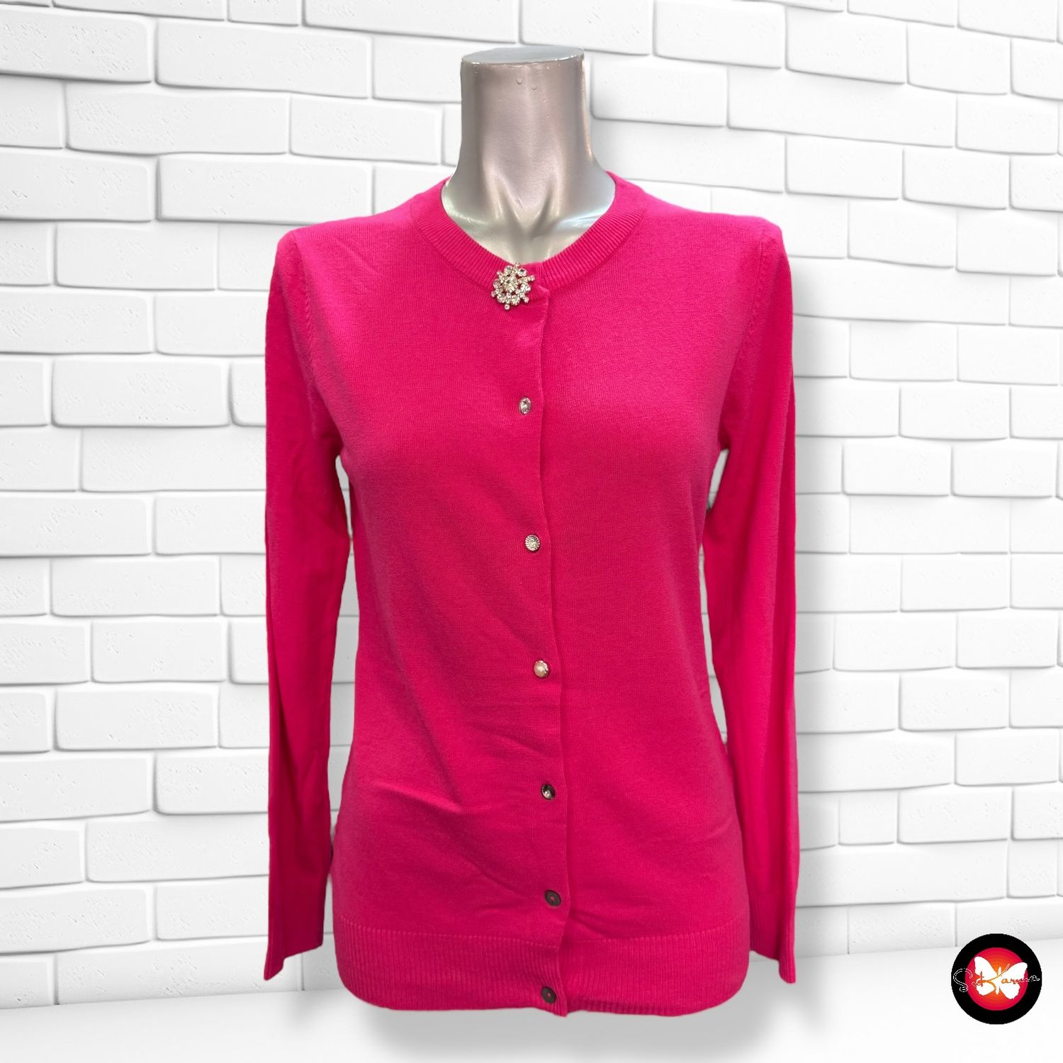 **HOY** Chaqueta de punto con pedrería Talla M/L