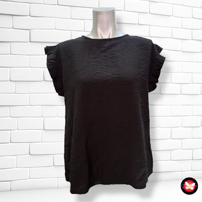 **HOY** Blusa sin mangas con volantito Talla Única