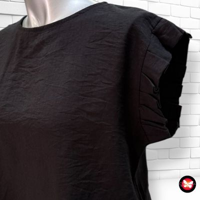 **HOY** Blusa sin mangas con volantito Talla Única