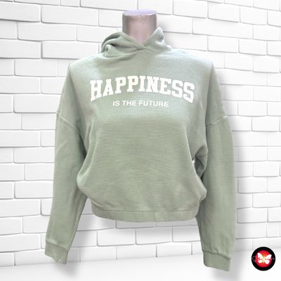 **HOY** Sudadera cropped con capucha GROGGY Talla XXS (12años)