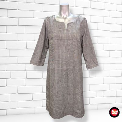 **HOY** Vestido estampado Príncipe de gales DOTTS Talla 42