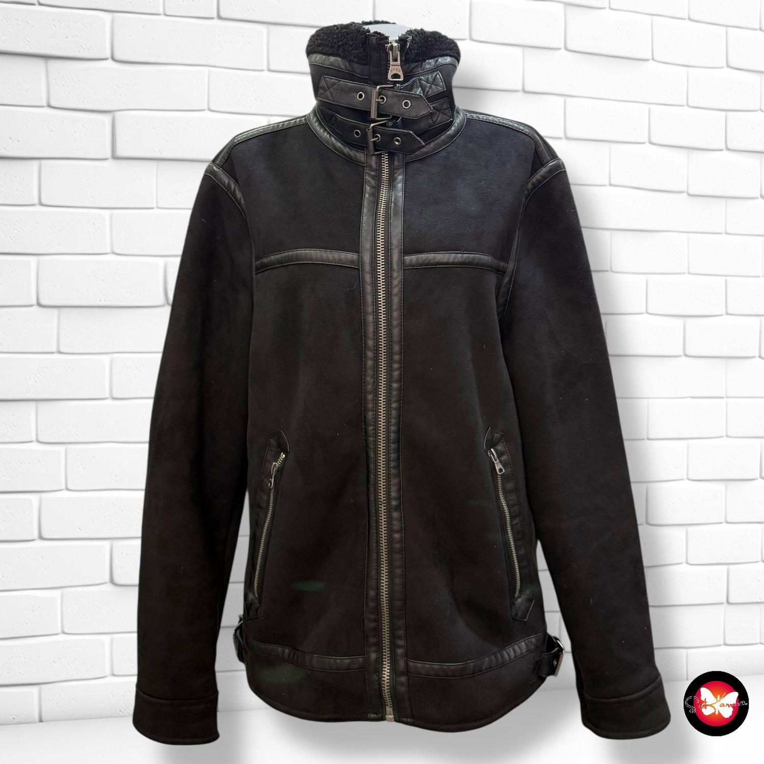 **HOY** Chaqueta de borreguito tipo aviador SMOG Talla M (grande)