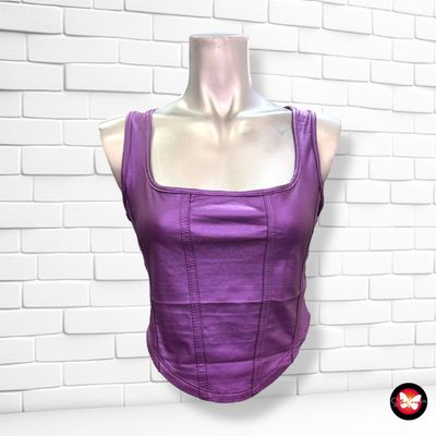 **HOY** Blusa cropped metalizada SHEIN Talla S