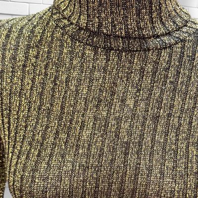 Jersey de manga larga y cuello alto con lurex Talla 40