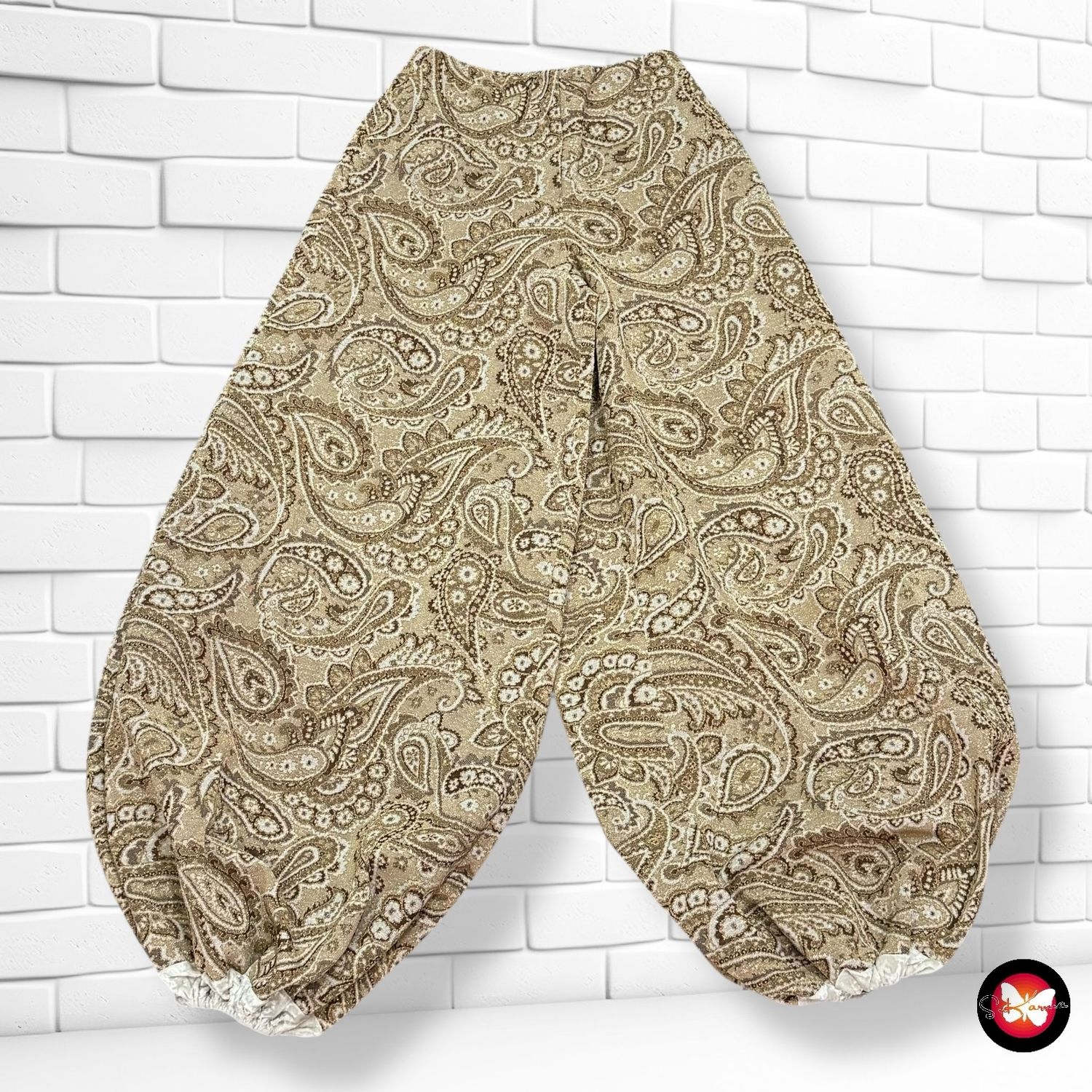 **HOY** Pantalón de noche bombacho de lurex Talla XS