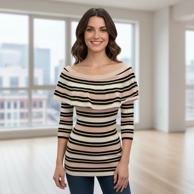 Jersey de manga larga canalé escote barco PATRIZIA PEPE Talla M