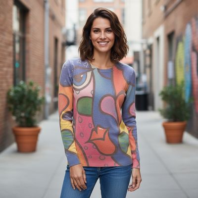 Jersey de manga larga estampado Talla S