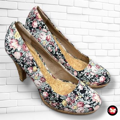 **HOY** Zapatos de tacón de florecitas MARCO TOZZI T40