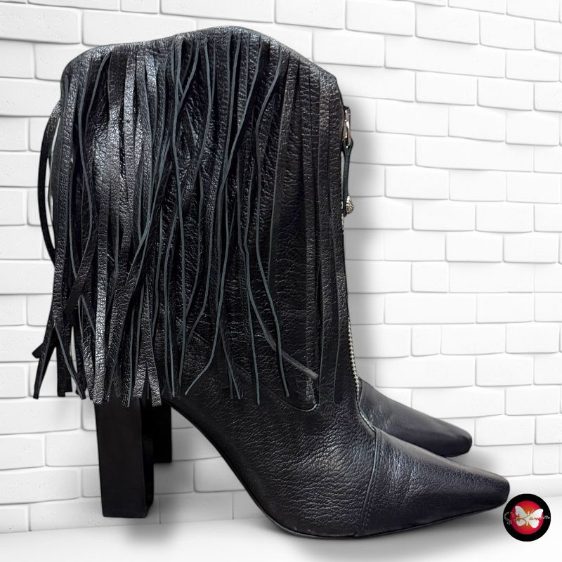 **HOY** Botines de piel con flecos VERSUS by VERSACE T38