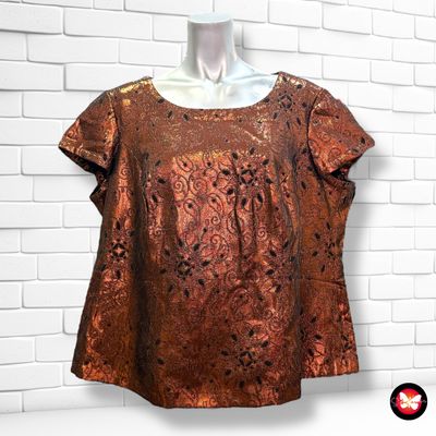 **HOY** Blusa de noche tipo brocado Talla XXL