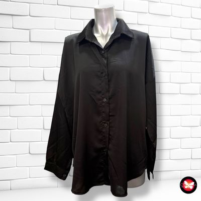 **HOY** Camisa de manga larga satinada Talla XXL