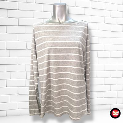 **HOY** Camiseta de manga larga de rayitas YESSICA Talla XL