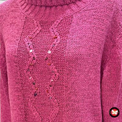 **HOY** Jersey de manga larga y cuello alto PINA LIA Talla XL