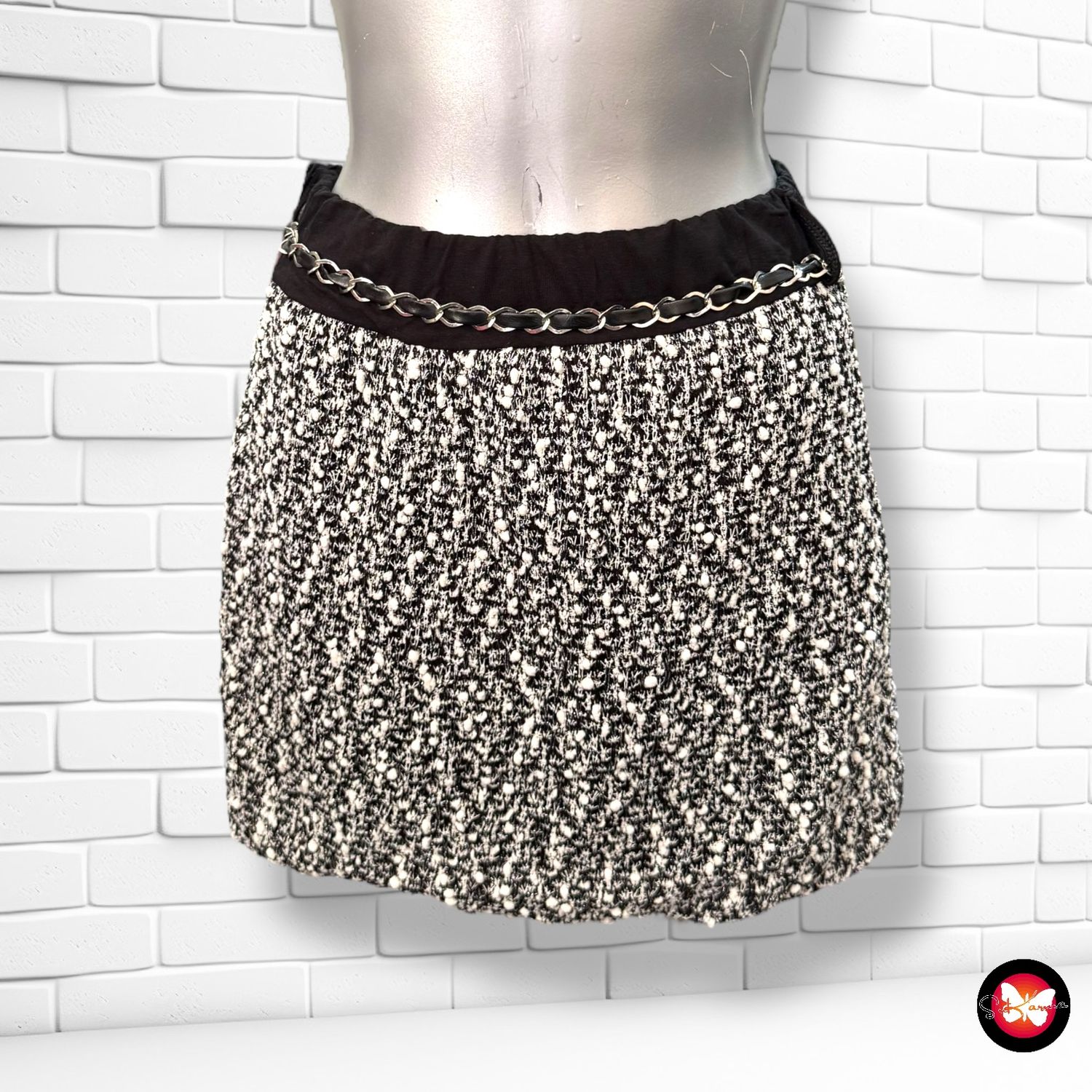 **HOY** Falda de punto con brillo Talla S