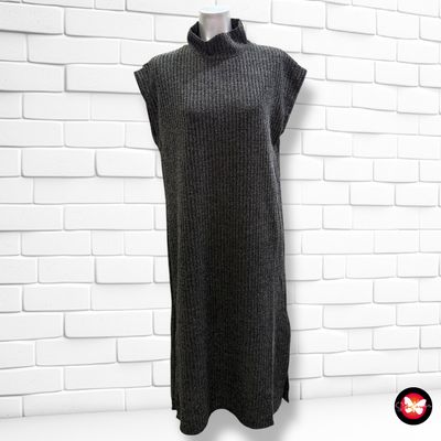 **HOY** Vestido largo tipo maxi chaleco de punto con brillo EASY WEAR Talla M (grande)