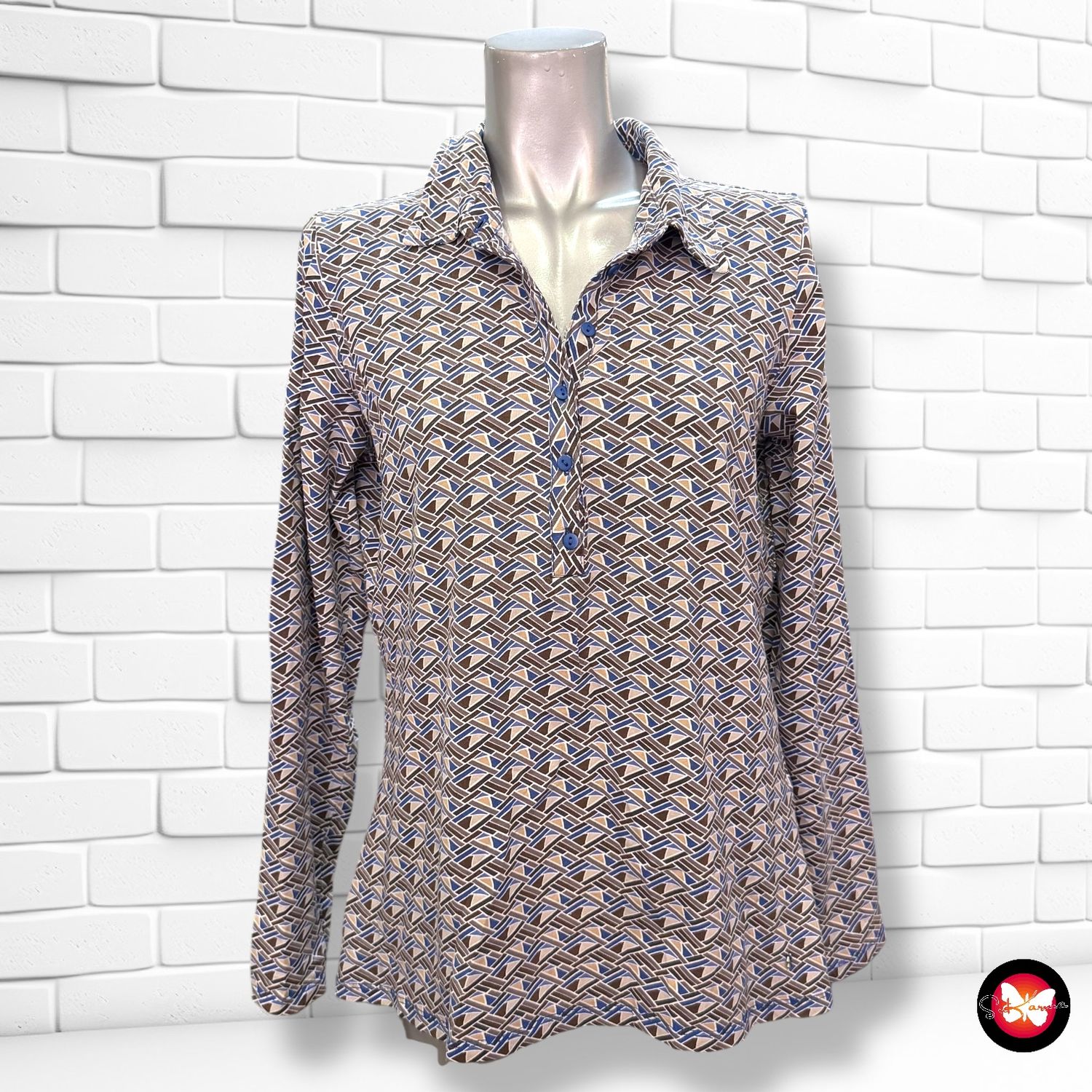 **HOY** Camiseta de manga larga con botoncitos TERRE BLEUE Talla 42