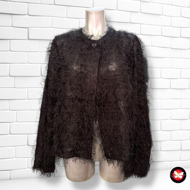 **HOY** Chaqueta de punto de noche peludita Talla 40