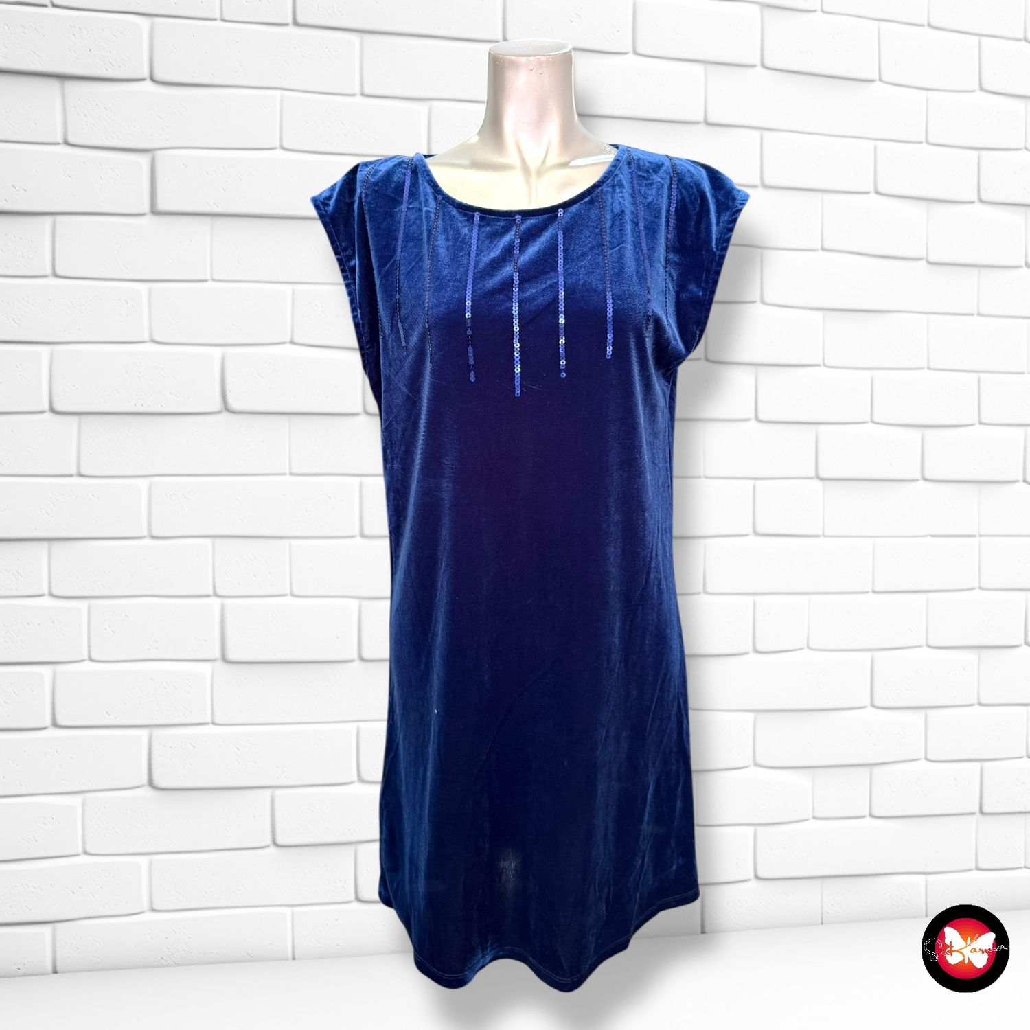 **HOY** Vestido de terciopelo TEX Talla M