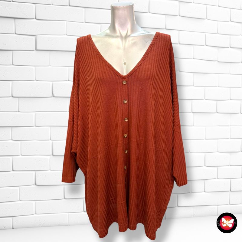 **HOY** Jersey finito corte mariposa MS MODE Talla XXL (grande)