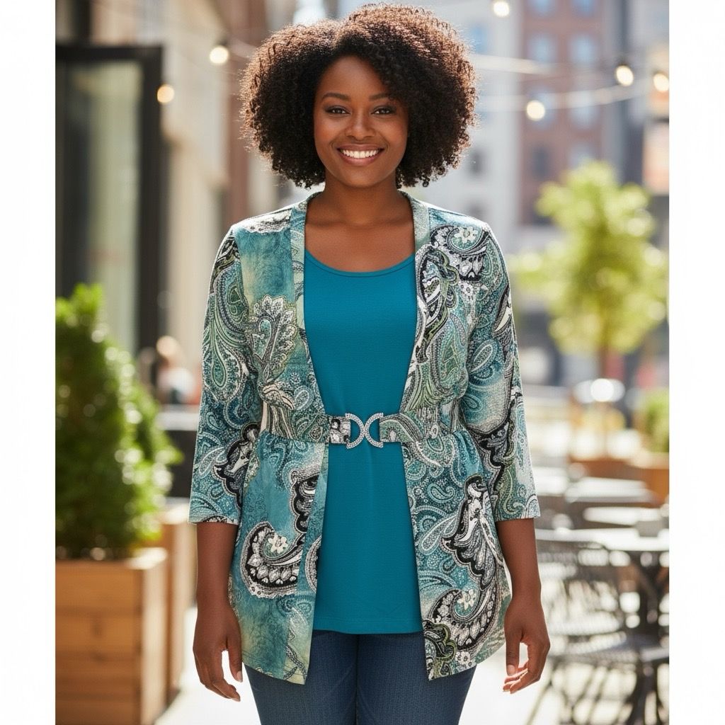 Blusa tipo chaqueta PAOLA! Talla 38/40 (grande)