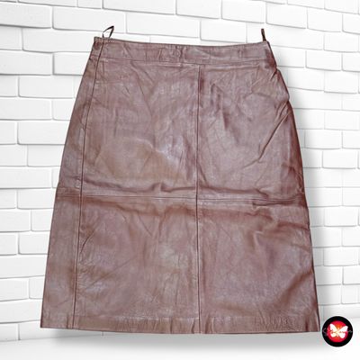 **HOY** Falda de piel vintage Talla 38