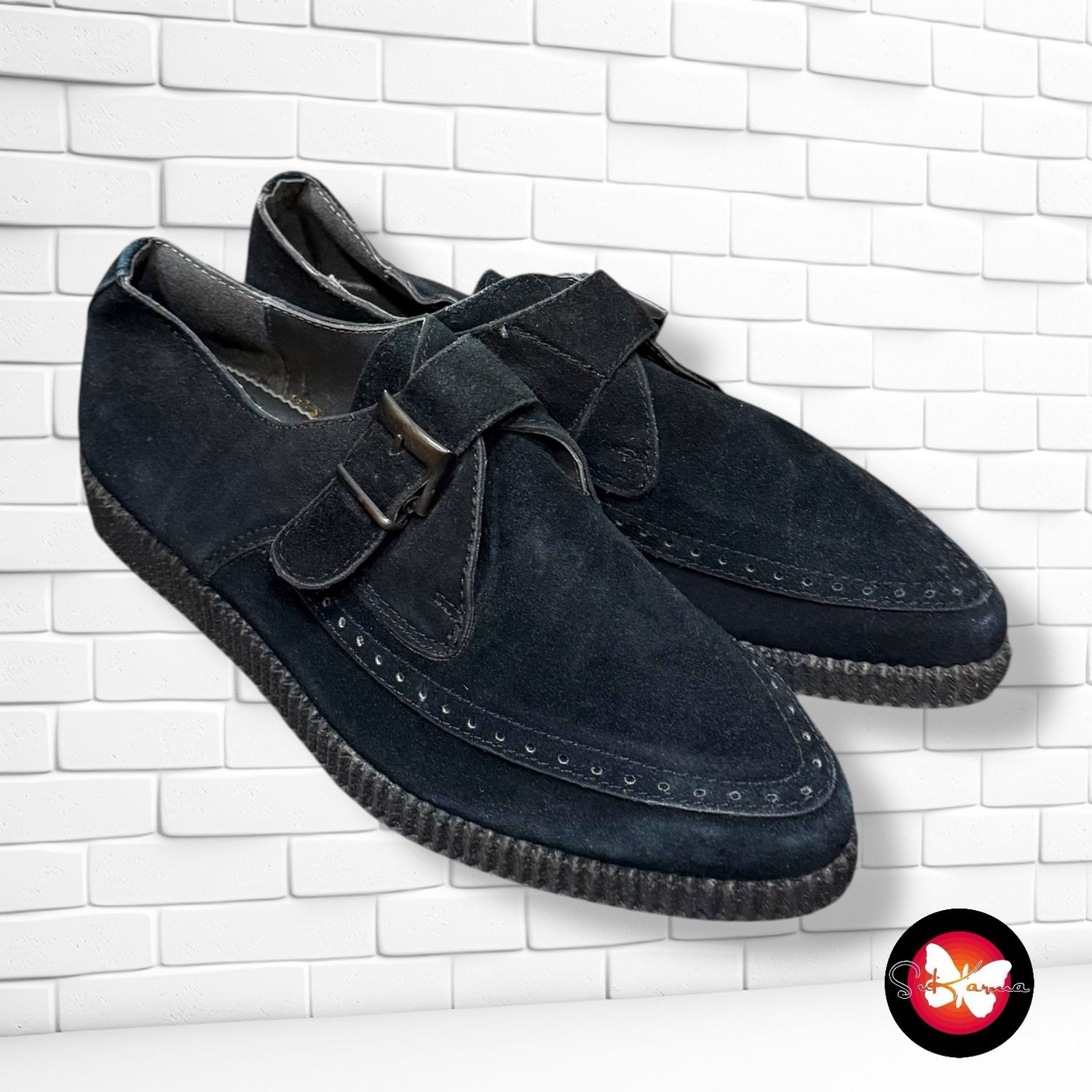 **HOY** Zapatos de ante con hebilla T39