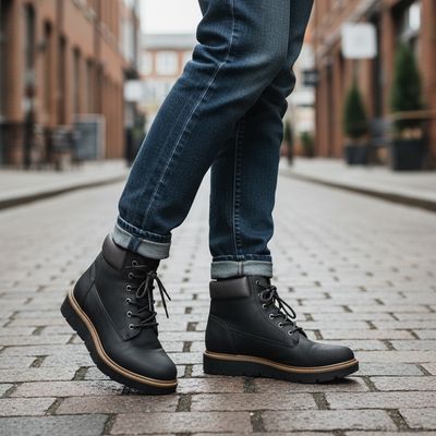 Botines con cordones T38