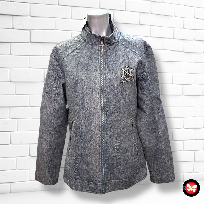 **HOY** Cazadora de piel sintética efecto vaquero Talla 2XL (pequeña)