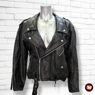 **HOY** Cazadora biker de piel Talla L
