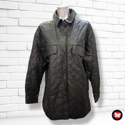 **HOY** Cazadora de piel sintética tipo sobre camisa MANGO Talla M (grande)