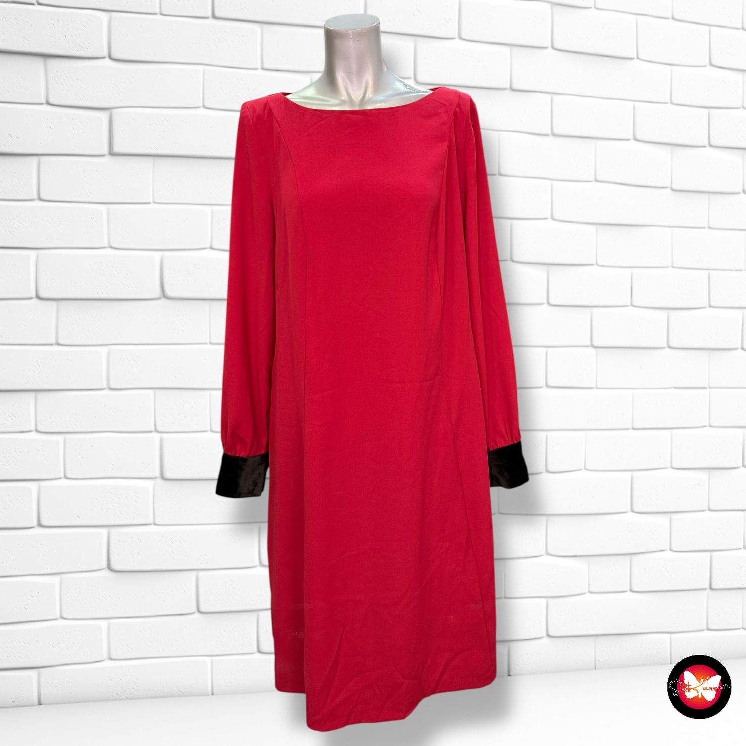 Vestido formal con puños de terciopelo YOUR SIXTH SENSE Talla 40