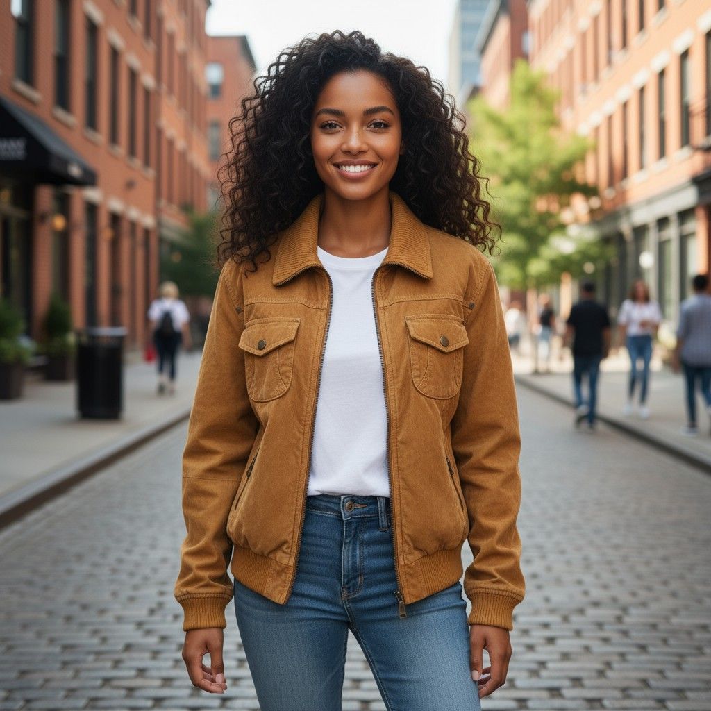 Cazadora tipo ante Talla XL (pequeña)