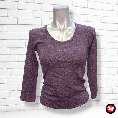 Blusa de noche con lurex de media manga Talla S
