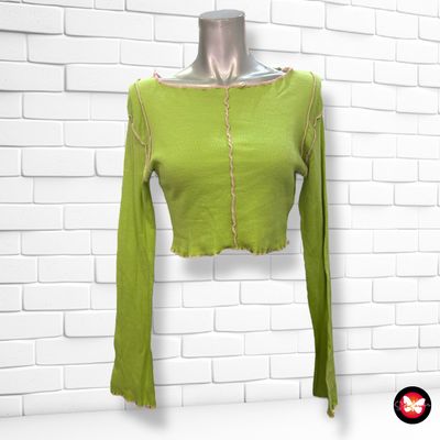 **HOY** Camiseta cropped canalé de manga larga DAISY STREET Talla M