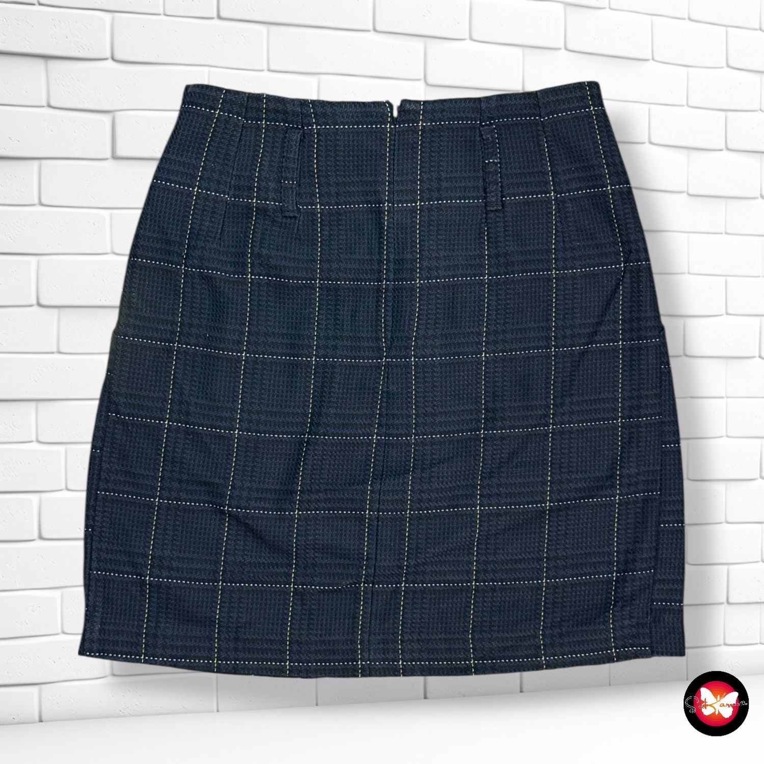 Falda de paño de cuadros CAMAÏEU Talla S/M