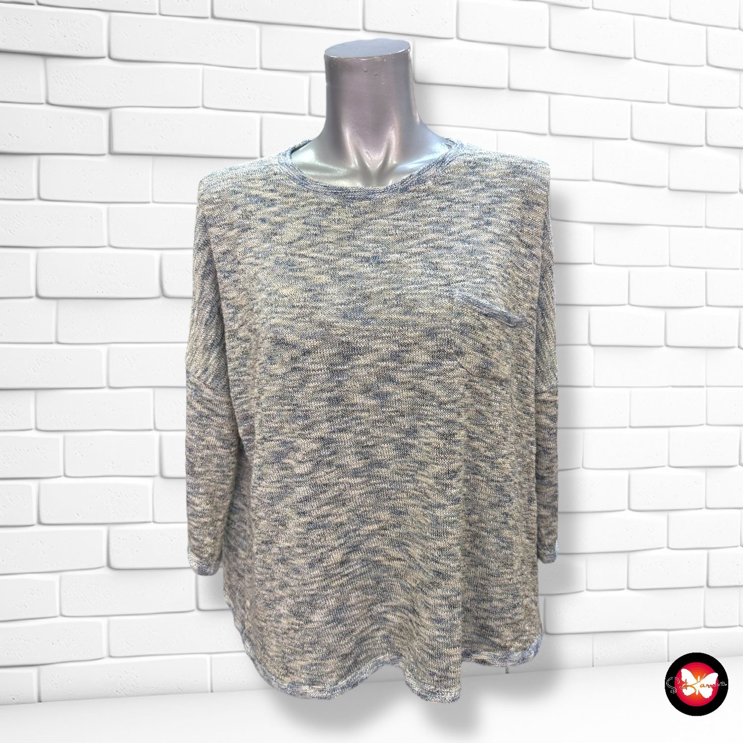 **HOY** Jersey de manga larga jaspeado con lurex COLLIE Talla S