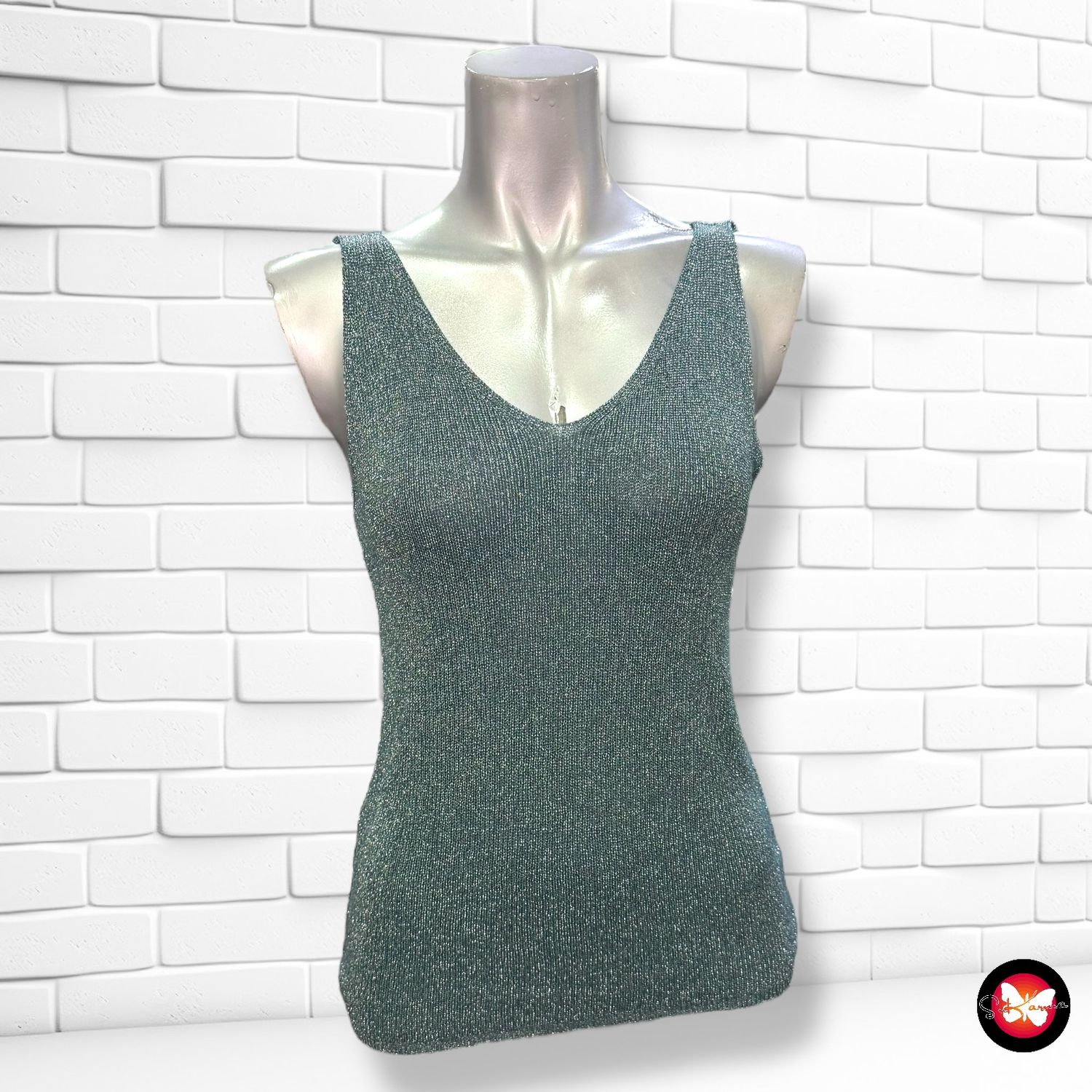 **HOY** Jersey de tirantes con lurex Talla S/M
