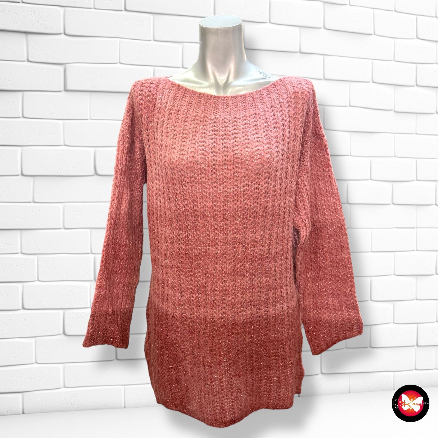 **HOY** Jersey de manga larga con lurex Talla Única
