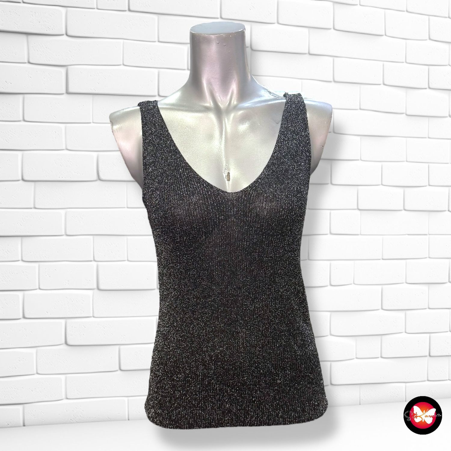 **HOY** Jersey de tirantes con lurex Talla S/M