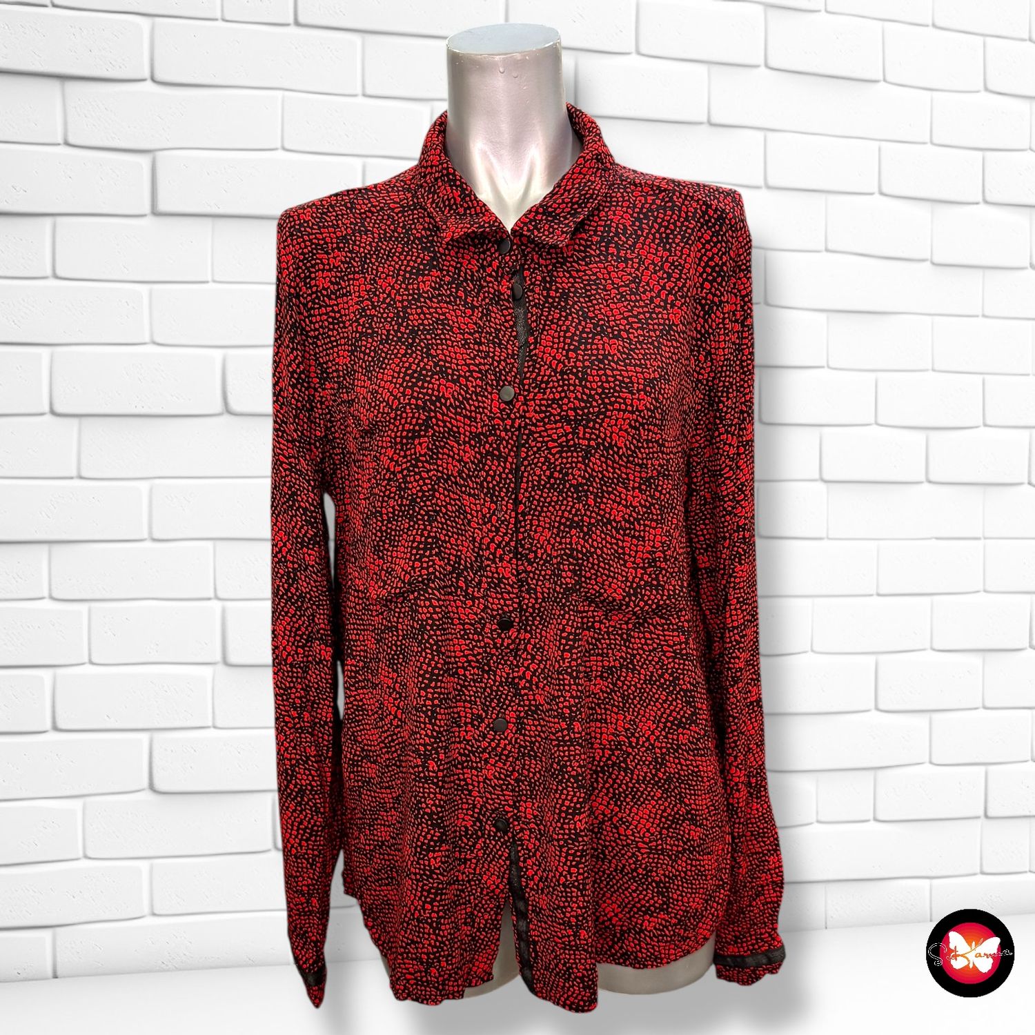 Camisa de manga larga estampada CADDIS FLY Talla XL (pequeña)