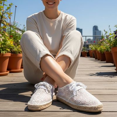 Zapatillas de encaje T40