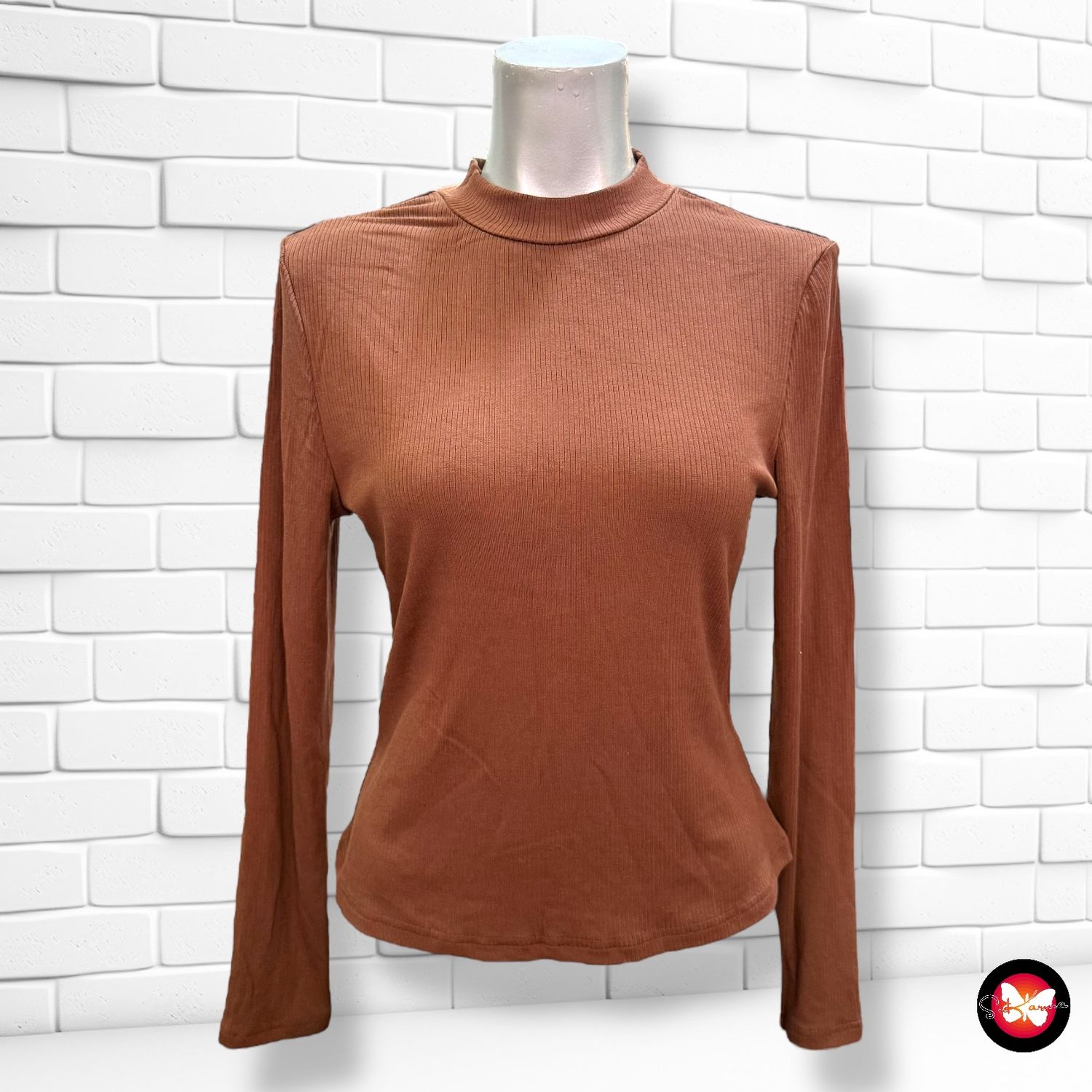 **HOY** Camiseta canalé SHEIN Talla S
