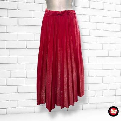 Falda midi plisada de noche Talla S