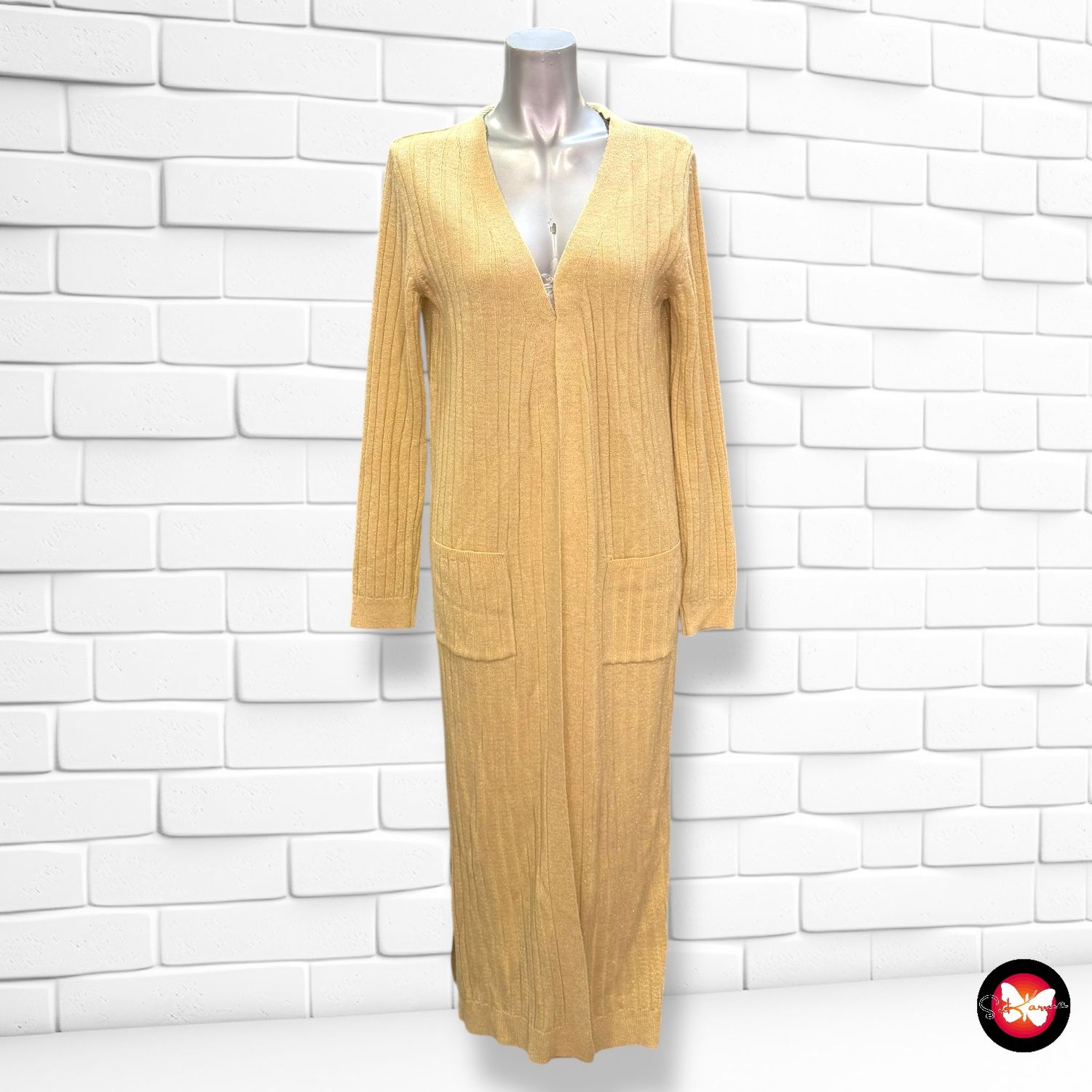 **HOY** Chaqueta de punto larga de lurex VERSIA by BEL&amp;BO Talla M