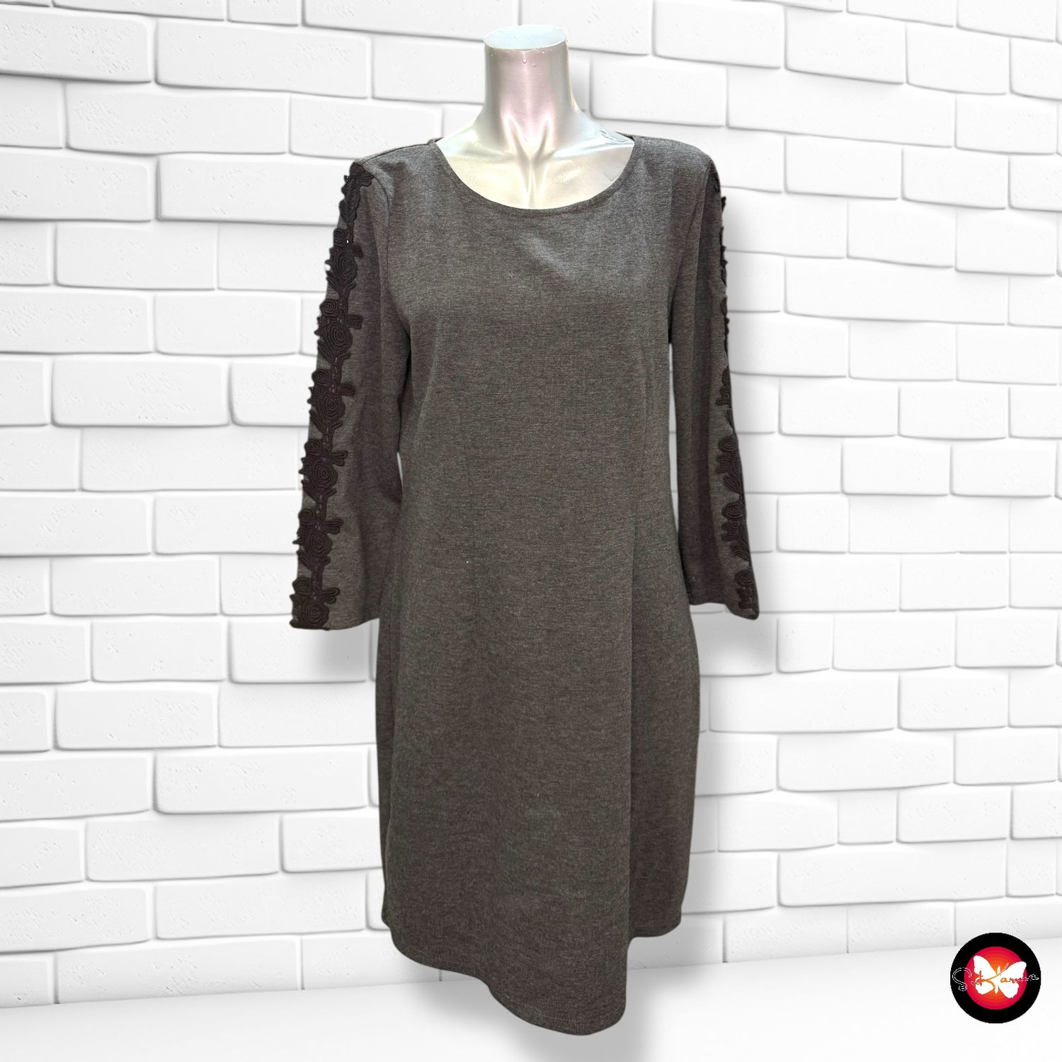 **HOY** Vestido formal con apliques NAF NAF Talla XL (pequeña)