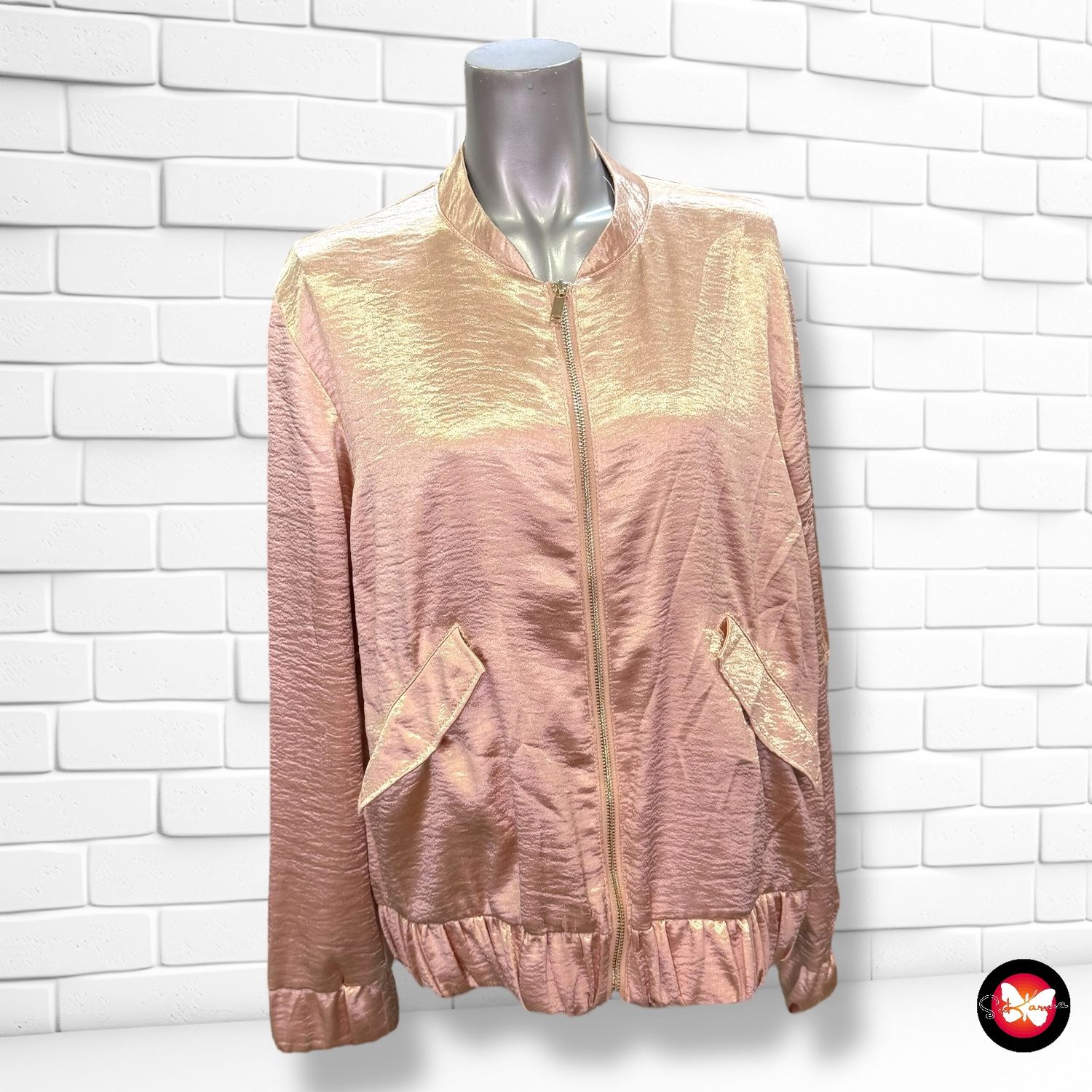 Chaqueta bomber satinada H&amp;M Talla 42