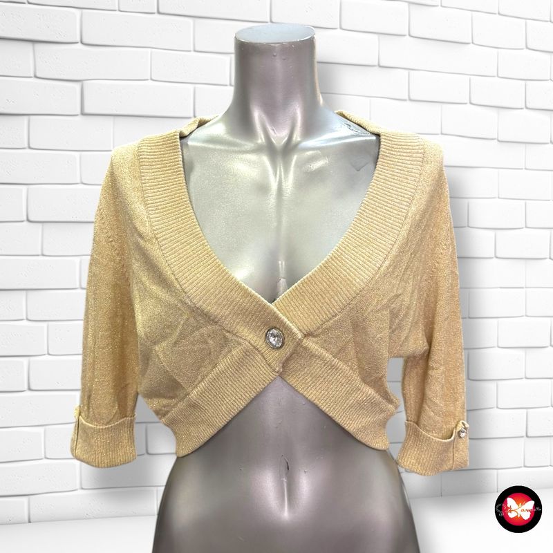 Chaqueta torera de punto con lurex Talla S/M
