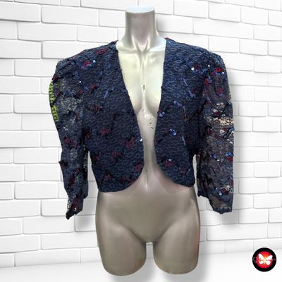Chaqueta torera de noche con lentejuelas Talla 46 (18UK)