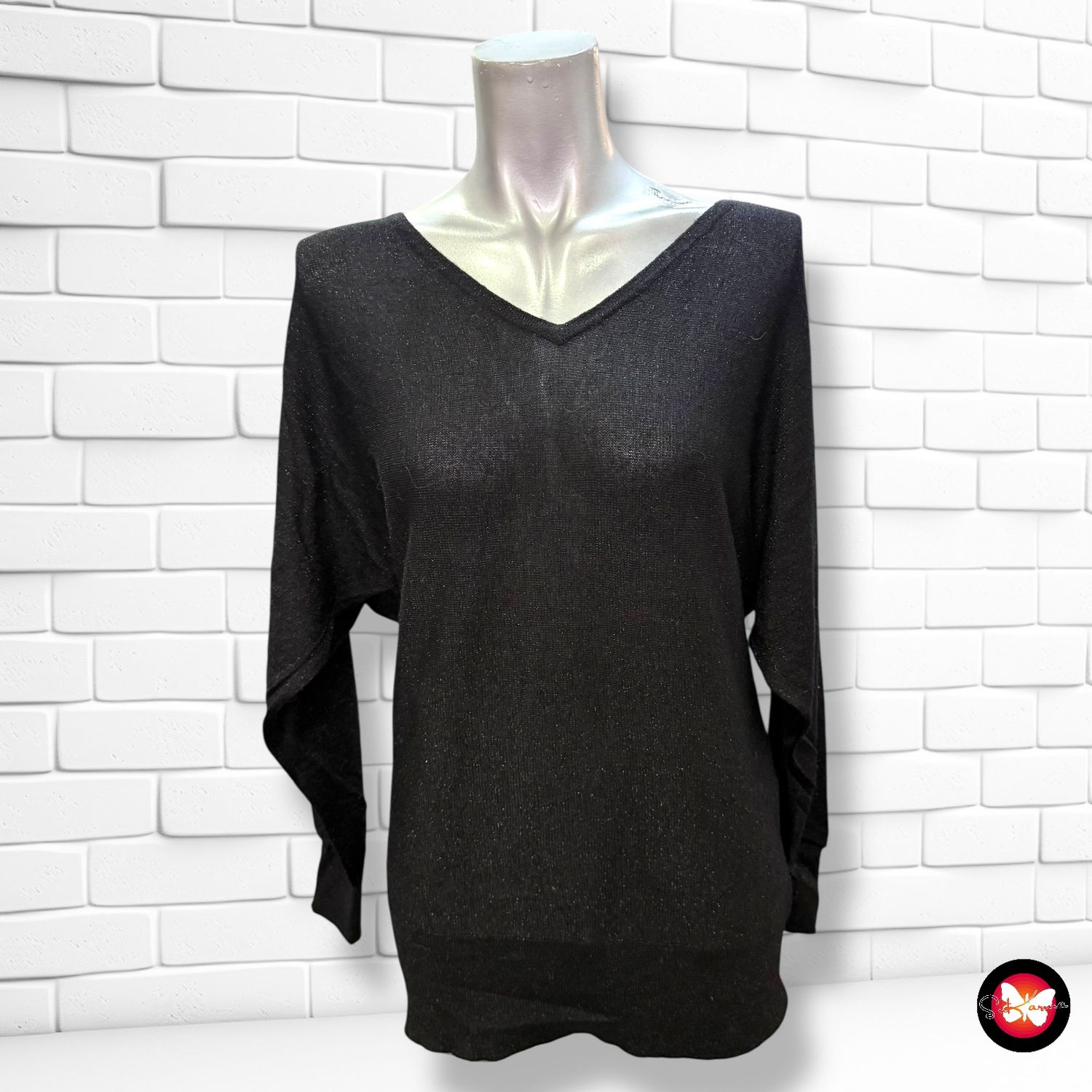 Jersey de manga larga con lurex ENCUENTRO Talla S