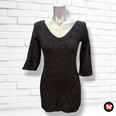 Vestido de punto con brillo Talla S